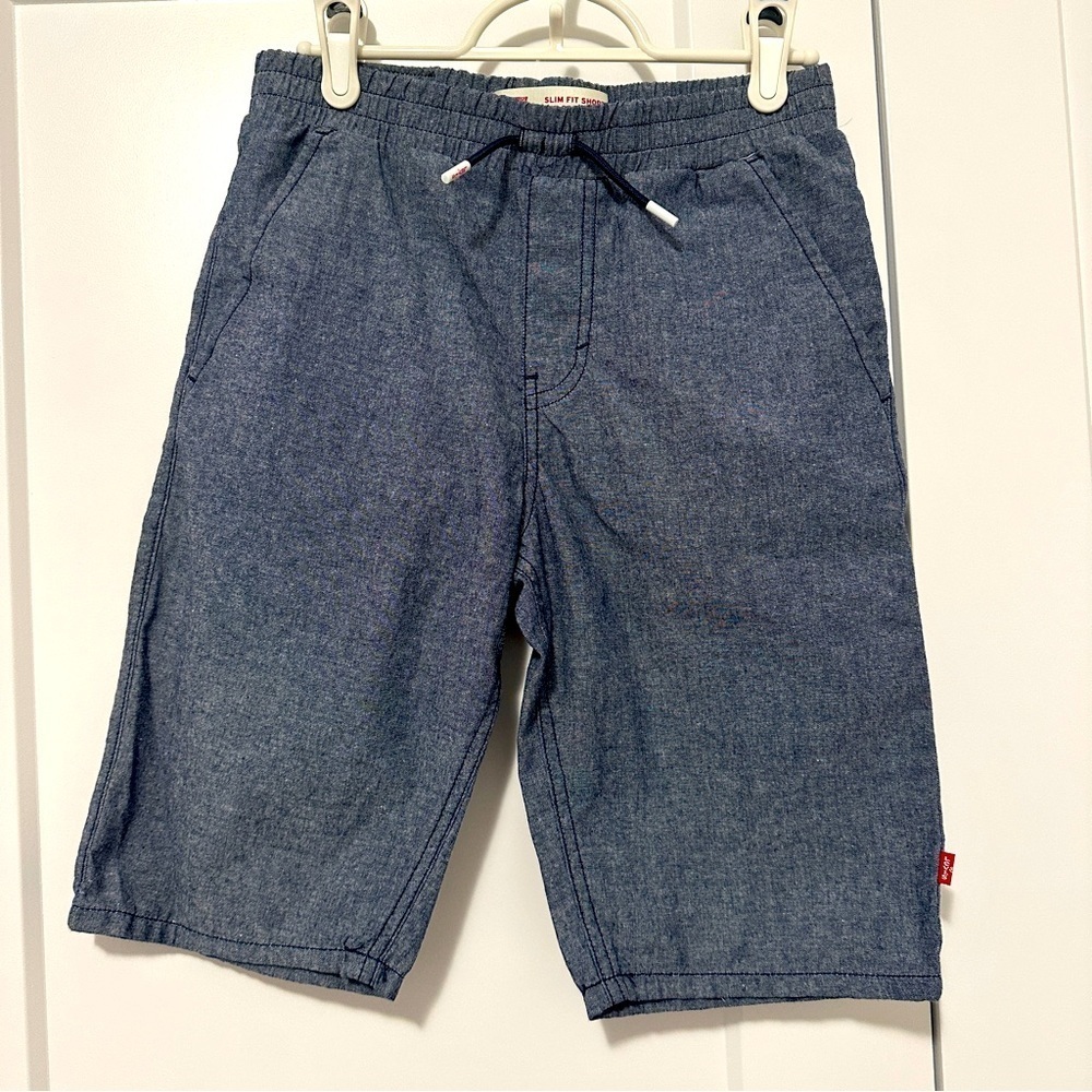 Levi’s Blue Denim Wash Slim Fit Short Size 11/12 Boys Kids Classic Jean Shorts
